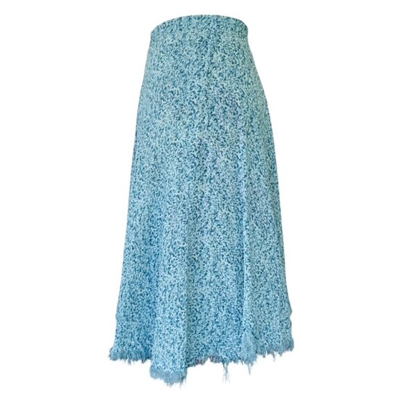 Coldwater Creek Reversible Skirt Size PS DISTRESSED HEM Fairy Festival Floral - Picture 4 of 9